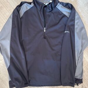Slazenger Black and Gray Windbreaker Jacket